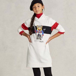 Polo Ralph Lauren BIG GIRLS XL 16 Dress NEW NWT Polo Bear Fleece Hoodie YOUTH